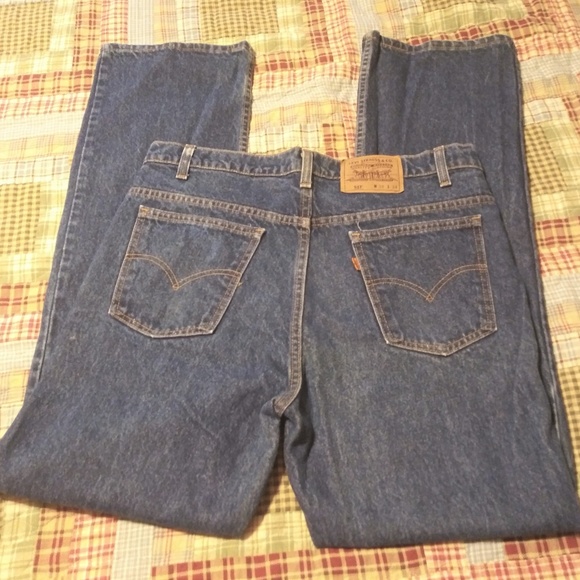 Levi's Other - Vintage 517 Levi's Orange Tab/Stitch 38x34 (36X33)